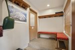 Mammoth Rental Chamonix 95 - Enclosed Mudroom Entrance with Storage